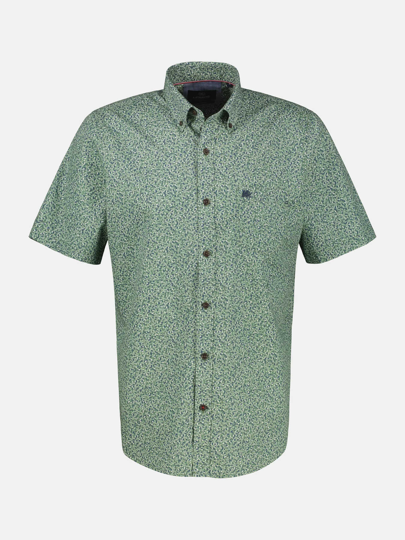 Lerros Kurzarm Shirt mit Print - Sage Green