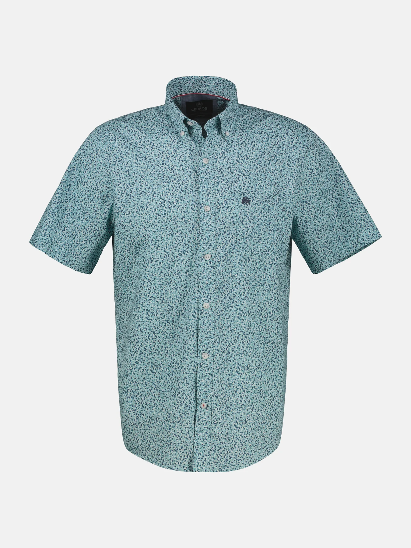 Lerros Kurzarm Shirt mit Print - Coastal Blue