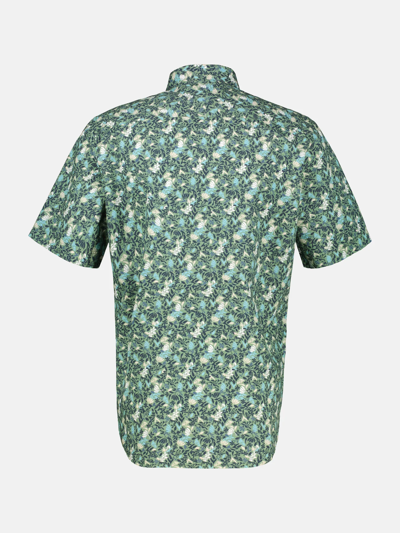 Lerros Kurzarm Shirt mit Blumenprint - Sage Green