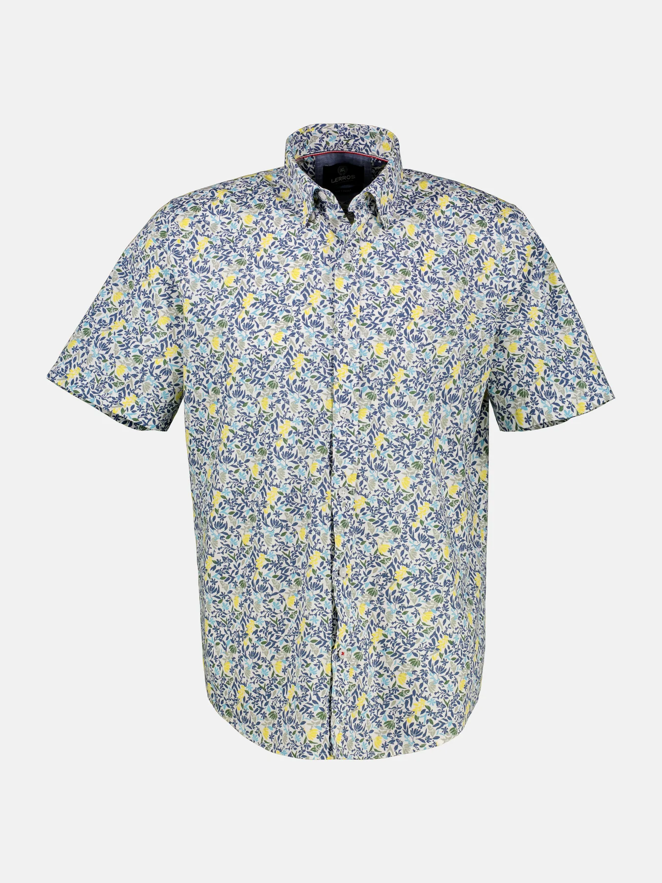 Lerros Kurzarm Shirt mit Blumenprint - White