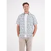 Floral Print Short Sleeve Shirt - White
