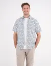 Lerros Kurzarm Shirt mit Blumenprint - White