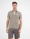 Lerros Polo Shirt in Streep Look - Bone White