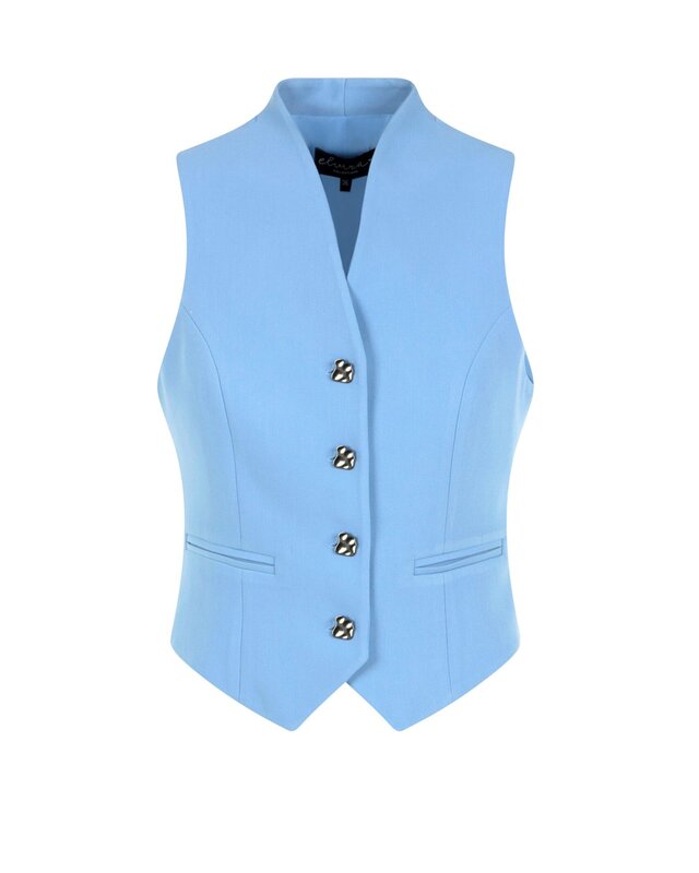 Elvira Collections Vest Moise - Ice Blue