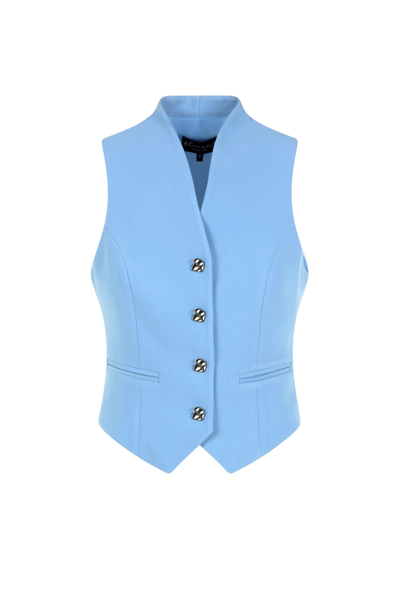 Elvira Collections Vest Moise - Ice Blue | - Cotton Blues