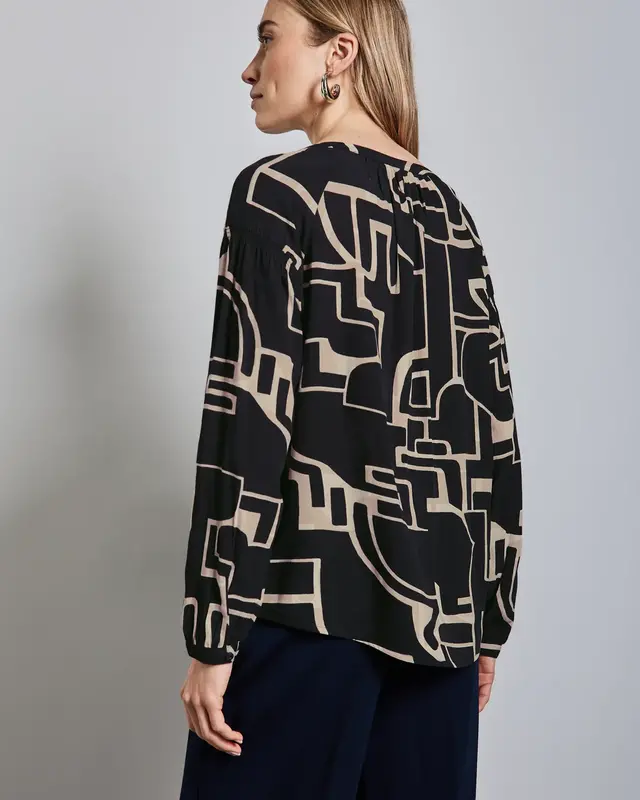 Street One Tunika mit Smock-Details - Deep Tint Blue