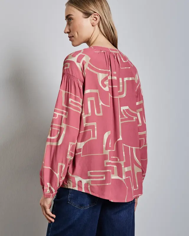 Street One Tuniek met Smokdetails - Sugar Coral
