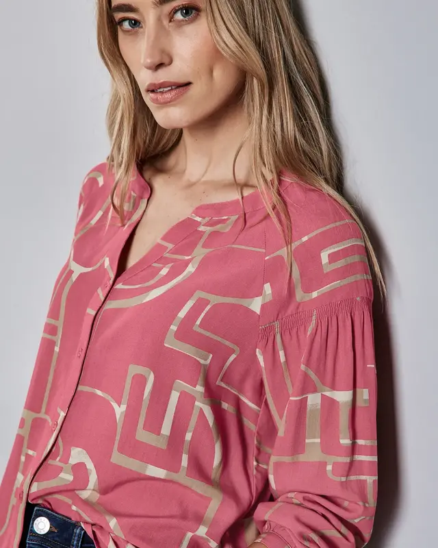 Street One Tunic Blouse with Details - Sugar Coral