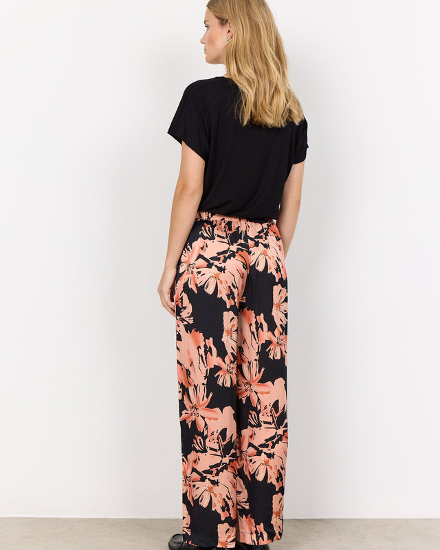 Soyaconcept Pants Peach 3-B - Peach Pink Combi