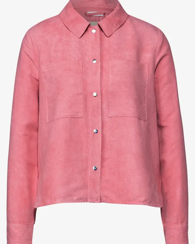 Street One Corduroy Blouse - Desert Berry