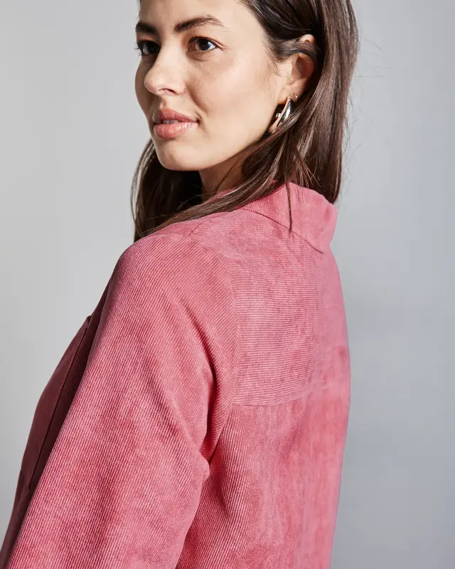 Street One Corduroy Blouse - Desert Berry