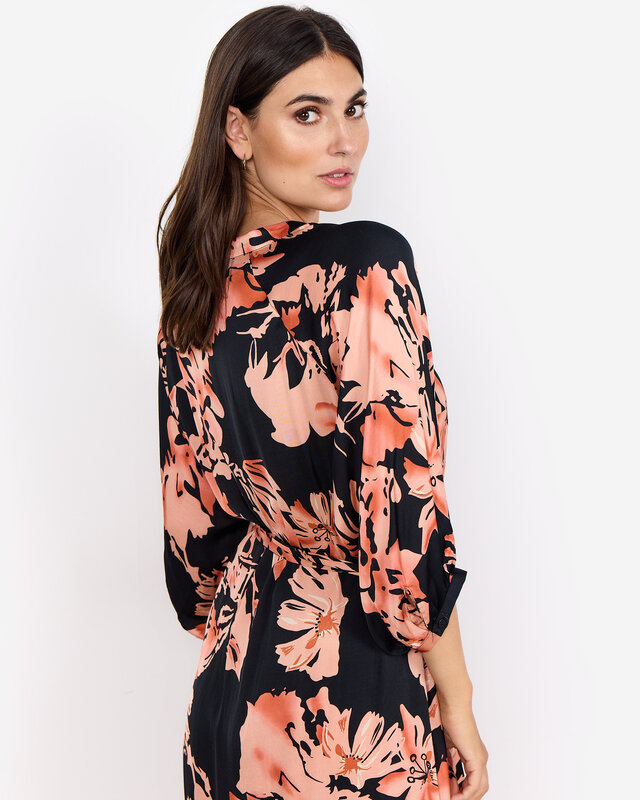 Soyaconcept Dress Peach 4 - Peach Pink Combi