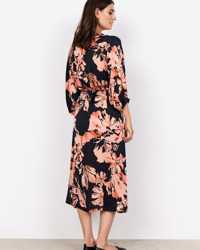 Soyaconcept Dress Peach 4 - Peach Pink Combi