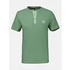 Serafino Shirt mit Fineliner Streifen - Sage Green