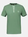 Lerros Serafino Shirt mit Fineliner Streifen - Sage Green