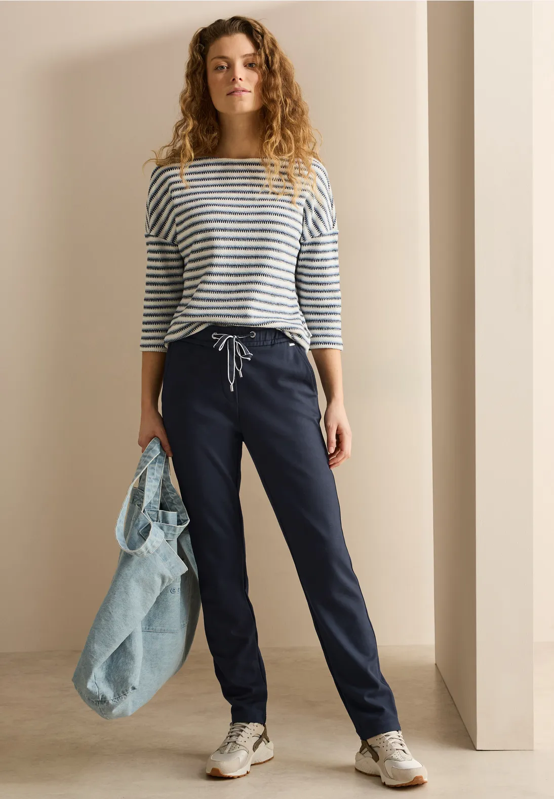 Cecil Casual Fit Hose Tracey - Universal Blue