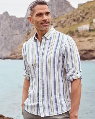 Lerros Shirt mit Stripes - White