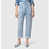 Baggy Straight Jeans - Light Blue Net Washed