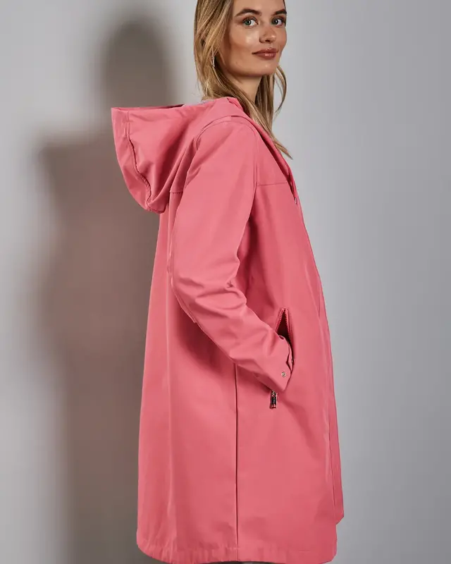 Street One Teflon™ Parka - Light Coral Pink