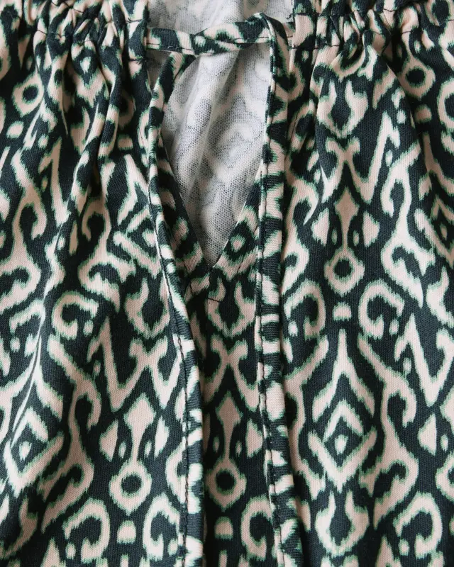 Street One Bedrucktes Raglan Shirt - Hunter Green