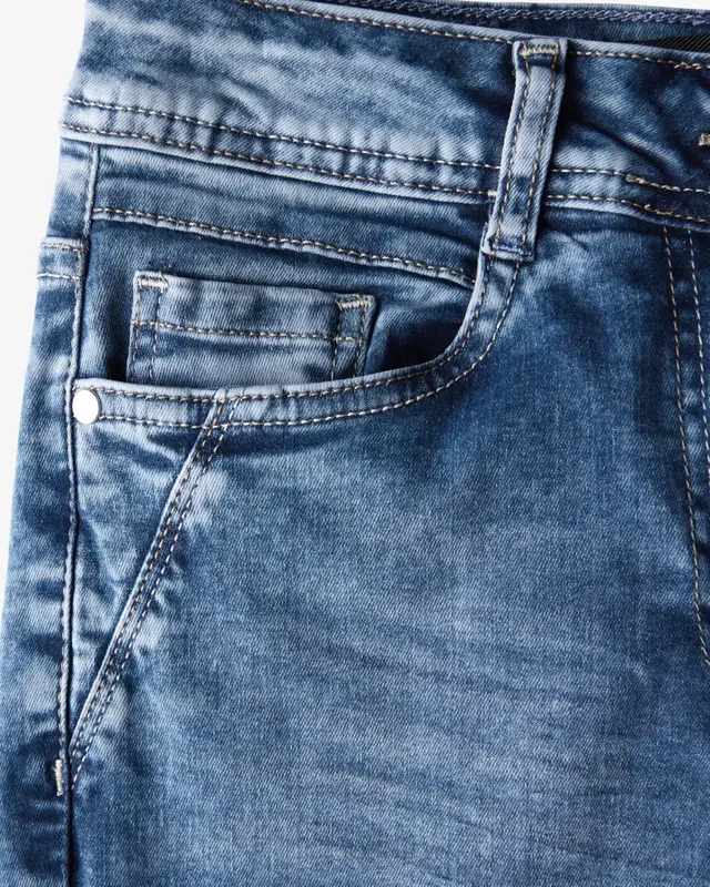 Cecil Bootcut Jeans Toronto - Mid Blue Wash