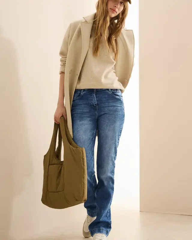 Cecil Bootcut Jeans Toronto - Mid Blue Wash