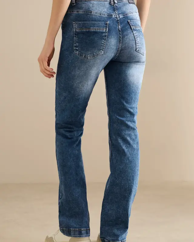 Cecil Bootcut Jeans Toronto - Mid Blue Wash