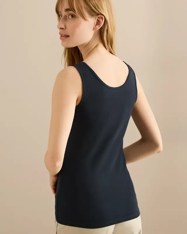 Cecil Basic Top Linda - Universal Blue