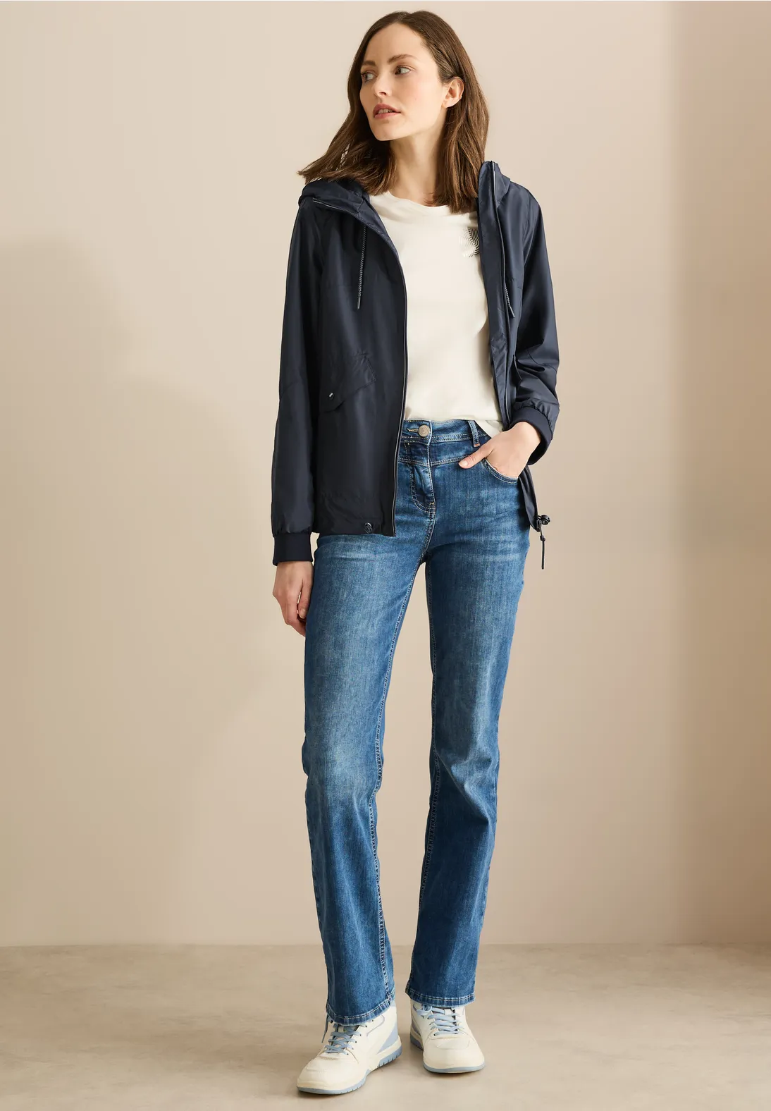 Cecil Windjack met Zakken - Dark Navy Blue