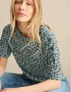 Cecil T-Shirt mit Knopfdetail - Cool Salvia Green
