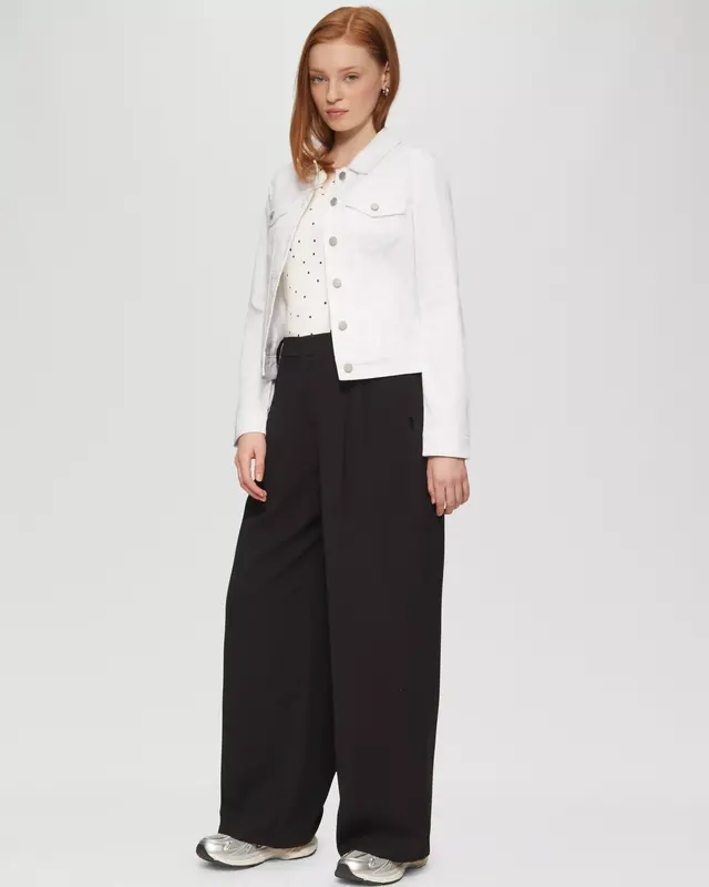 QS by S. Oliver Geripptes Tanktop mit Print - Crème