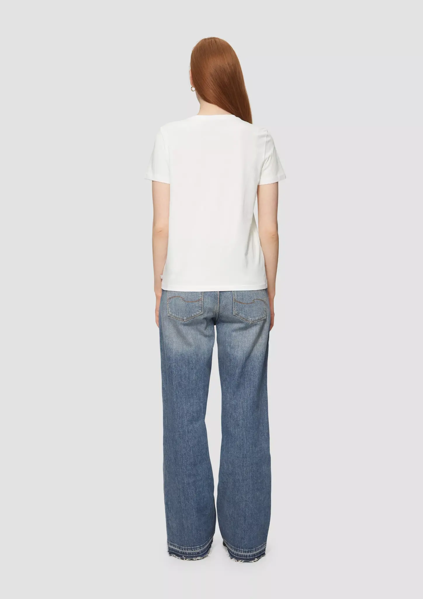 QS by S. Oliver Shirt with Frontprint - White