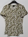 S. Oliver Print Bluse - Olive Green