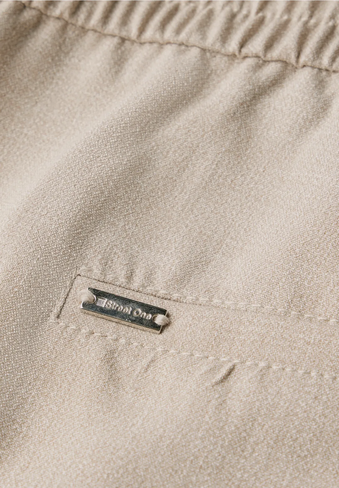 Street One Casual Broek Bonny - Sheer Beige Melange