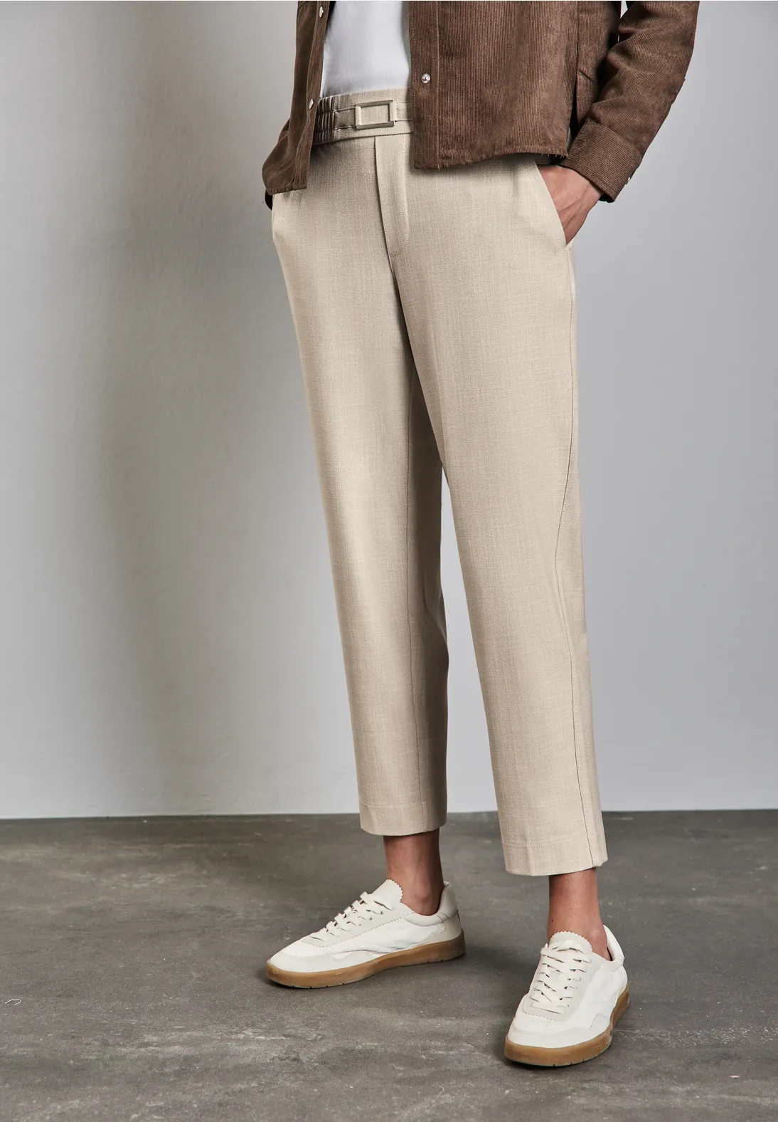Street One Casual Broek Bonny - Sheer Beige Melange