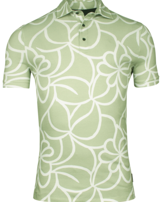 Giordano Polo Shirt with Print - Apple Green