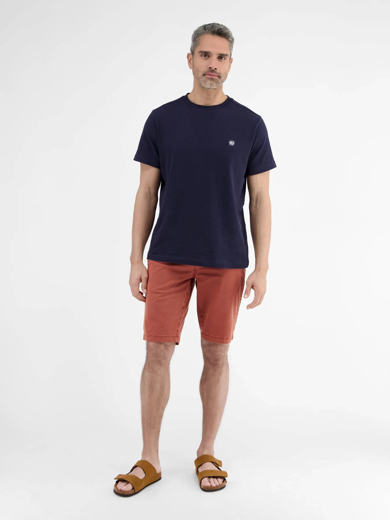 Lerros Stretch Bermuda - Earth Red