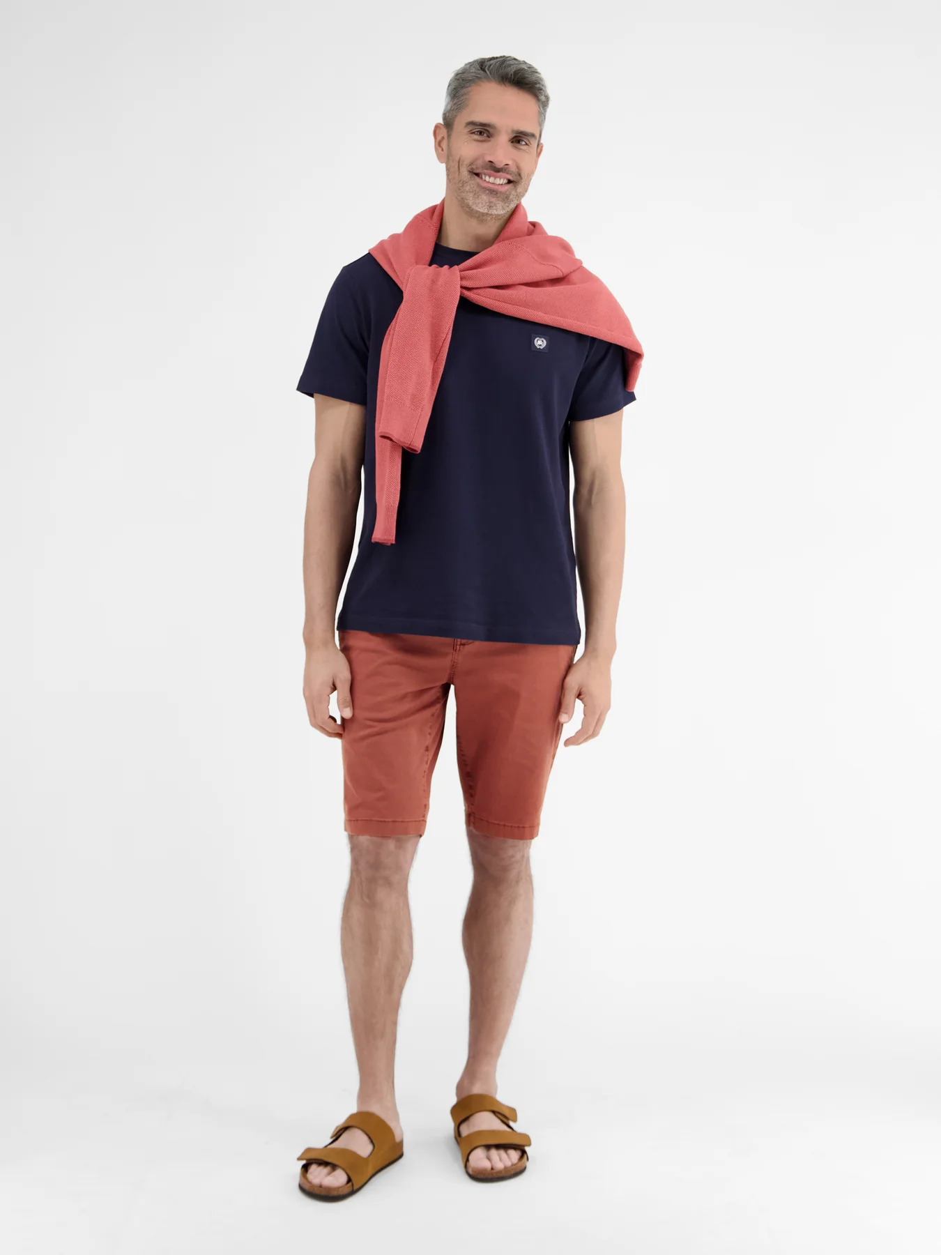 Lerros Stretch Bermuda - Earth Red