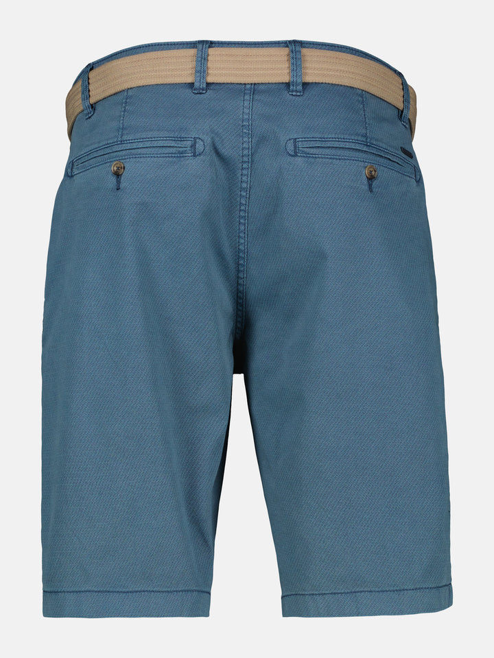Lerros Chino Bermuda met Riem - Crispy Blue