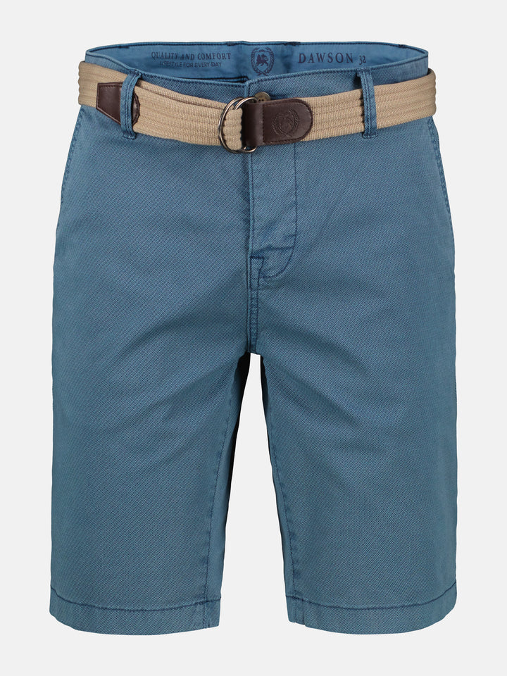 Lerros Chino Bermuda met Riem - Crispy Blue