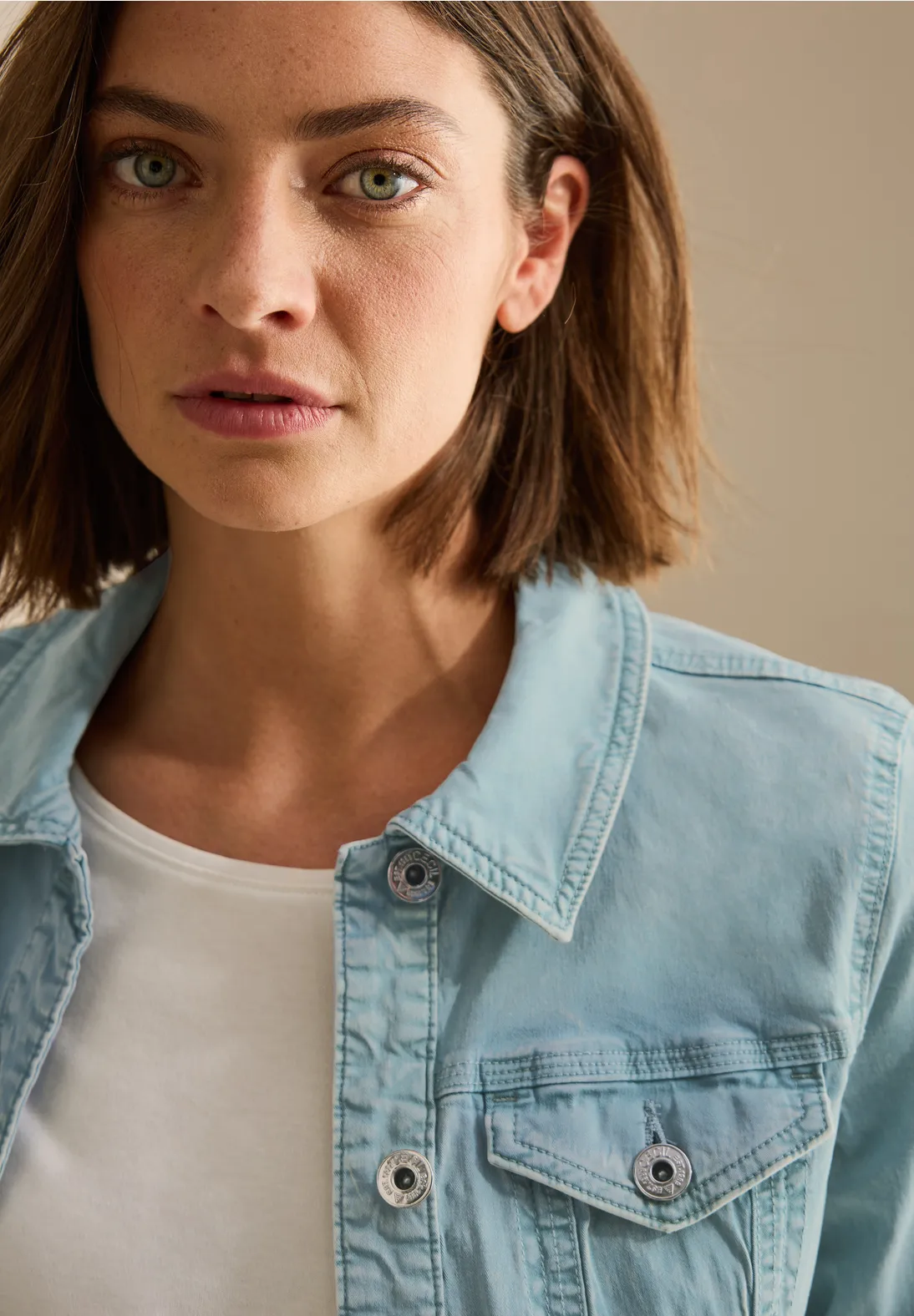 Cecil Denim Jack - Cool Salvia Green