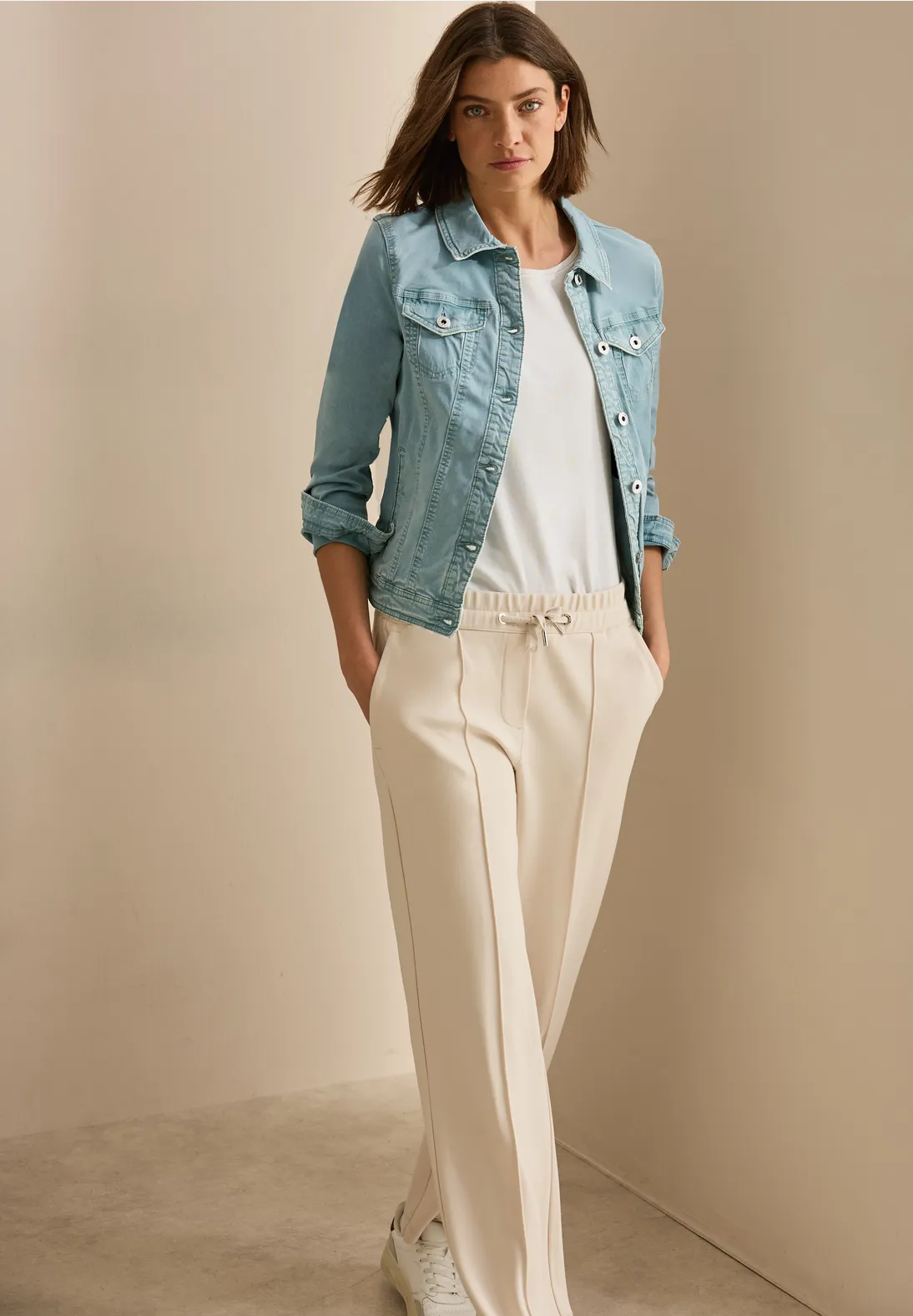 Cecil Denim Jacket - Cool Salvia Green