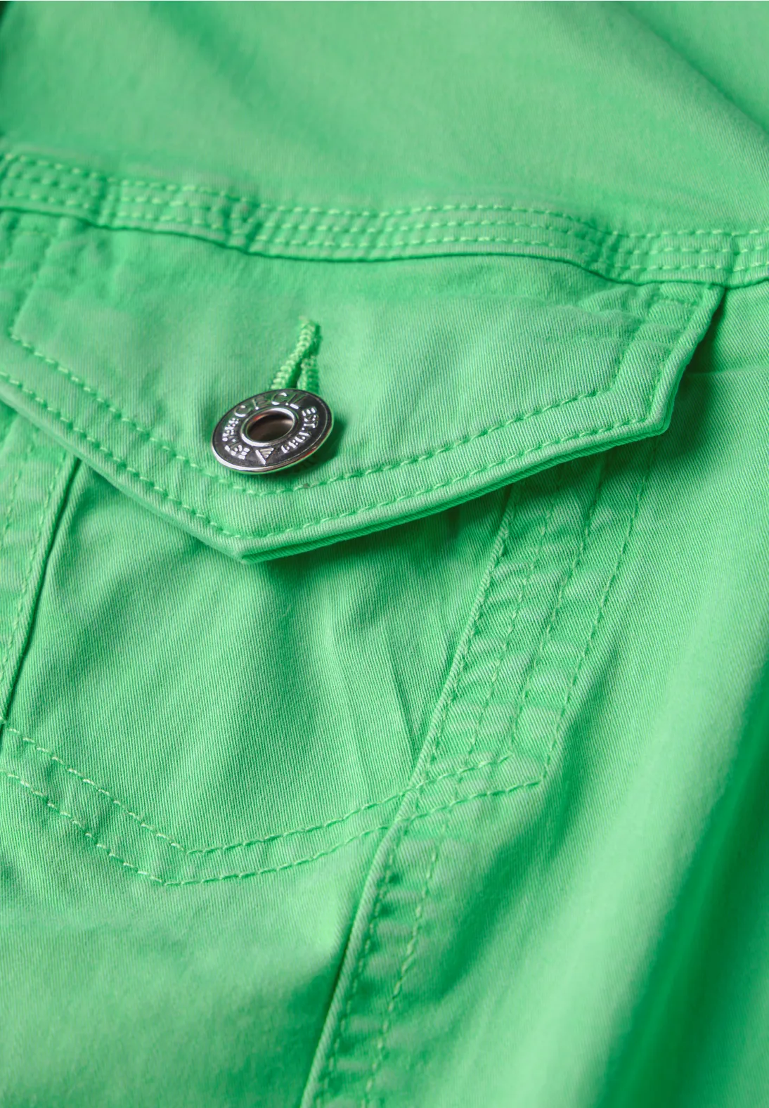 Cecil Denimjacke - Iced Neon Green