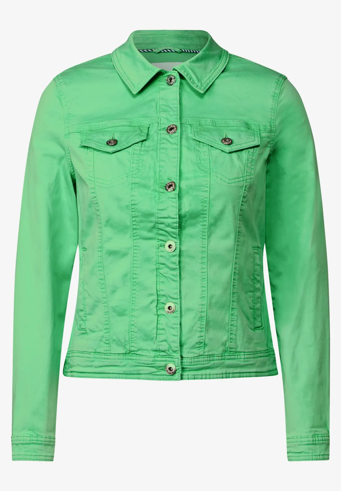 Cecil Denim Jacket - Iced Neon Green
