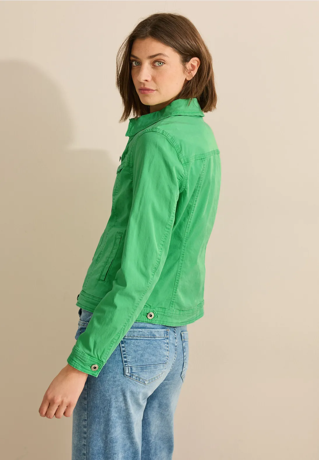 Cecil Denim Jacket - Iced Neon Green