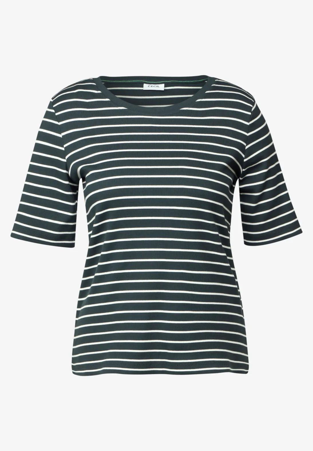 Cecil Striped Shirt - Slate Khaki