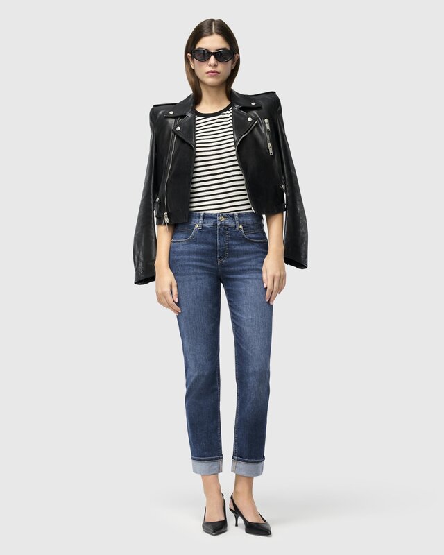 Mac Jeans Sue Relax Jeans, Lightweight Denim - Mid Blue Commercial Used