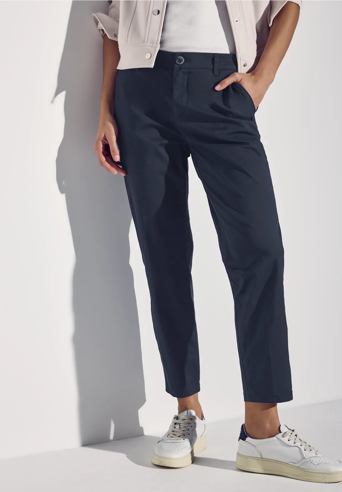 Street One Soft Chino - Deep Blue