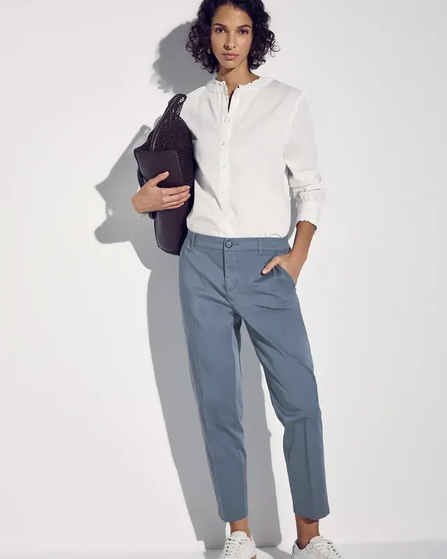 Street One Zachte Chino - Velvet Sky Blue