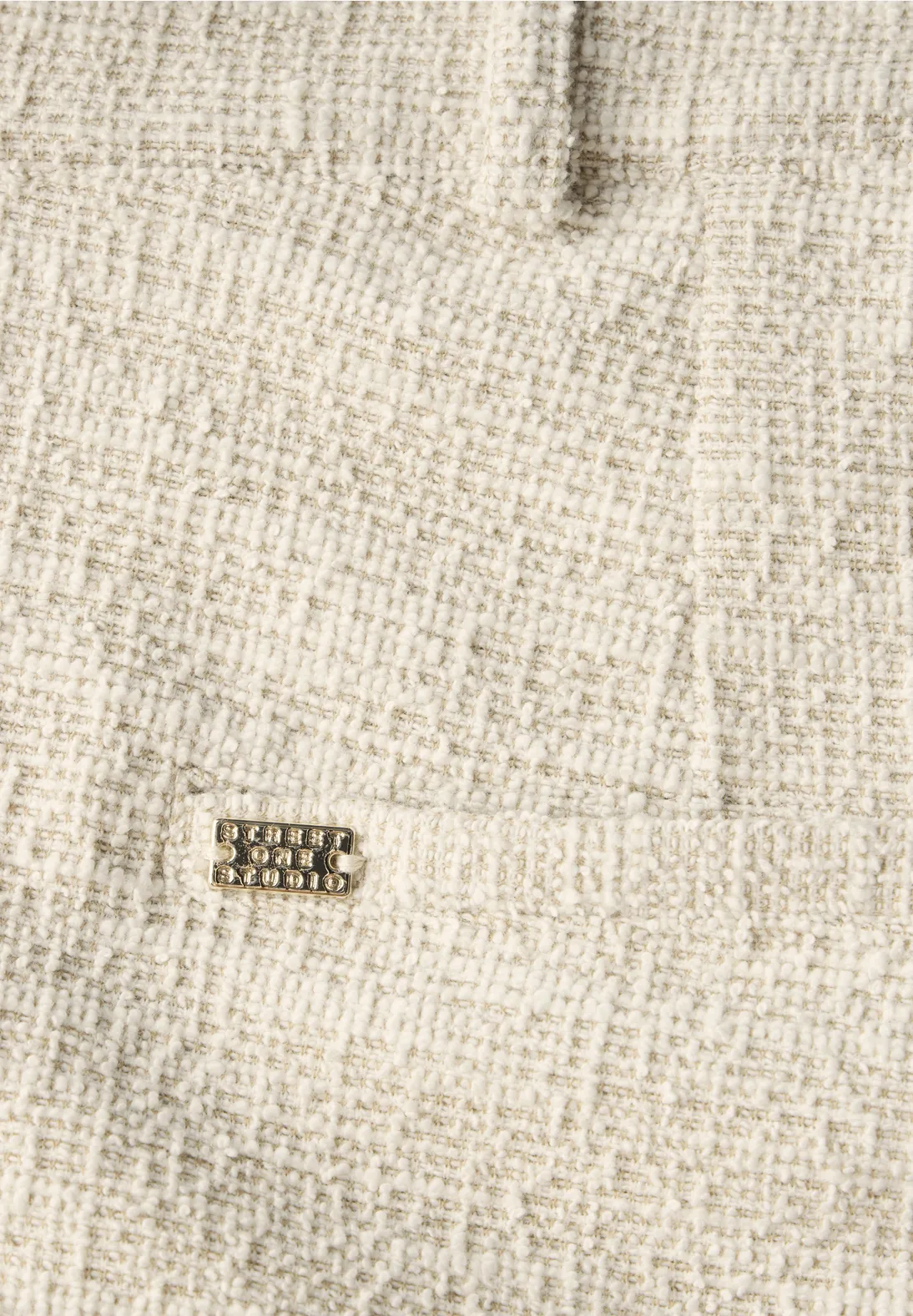 Street One Studio Straight Leg Hose - Sheer Beige Melange